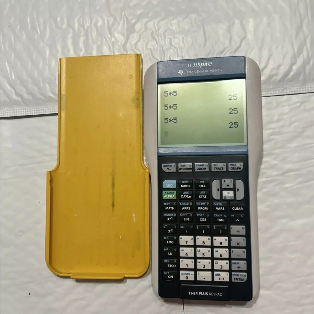 Texas Instrument TI NSPIRE Graphing Calculator W Cover Tested Ti 84 Plus Keypad